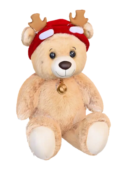 3D model for Cute Teddy bear wearing reindeer headband, #Christmas2025#,