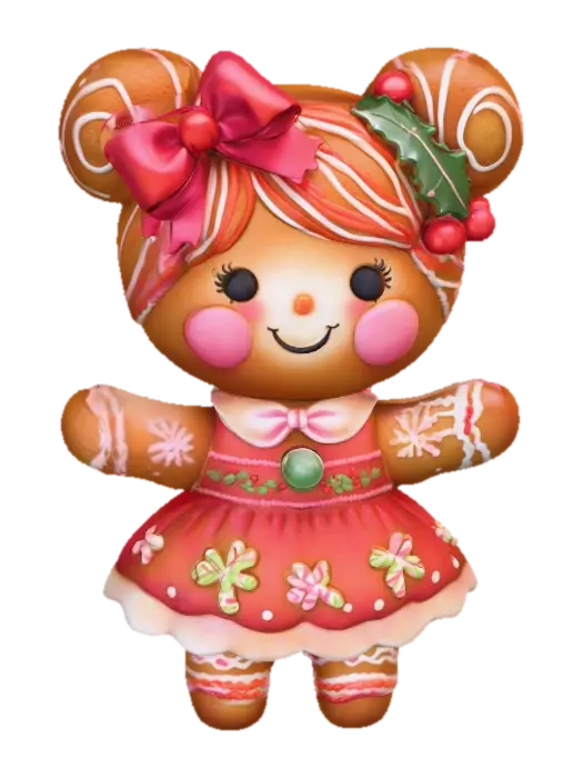 Gingerbread Cheer - Sweets 3D model, vytvořený pomocí AI