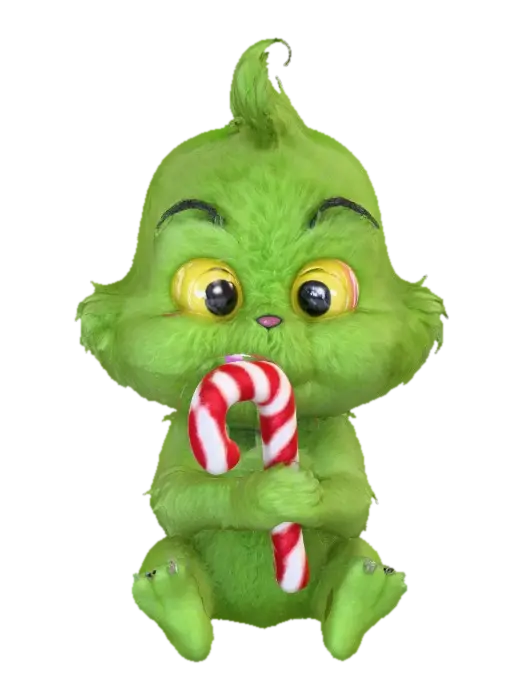 Grinchy Delight, #Christmas2025# - Grinch 3D model, vytvořený pomocí AI