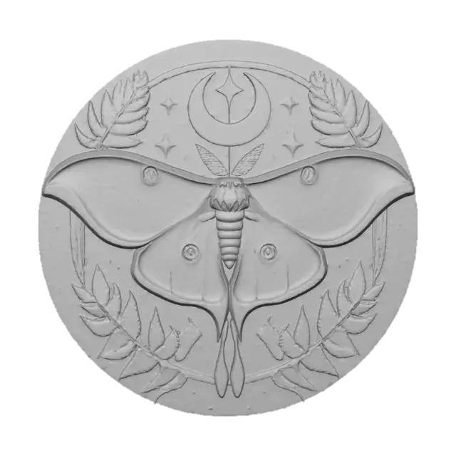 3D model for Celestial Luna Moth