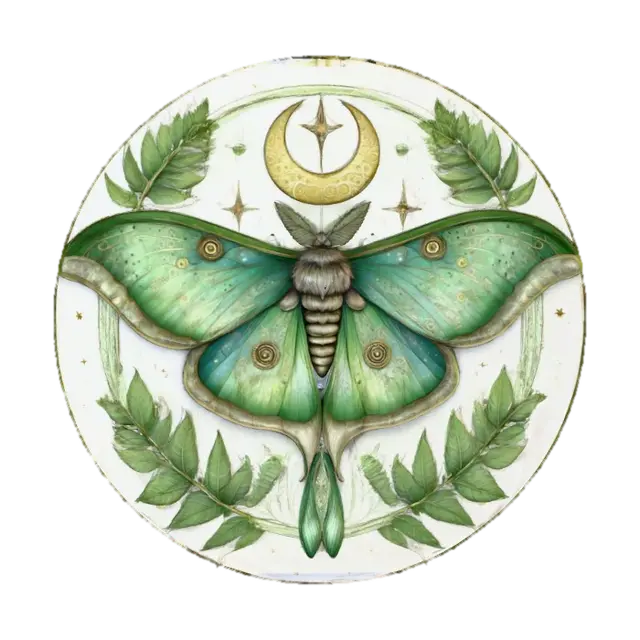 3D model for Celestial Luna Moth