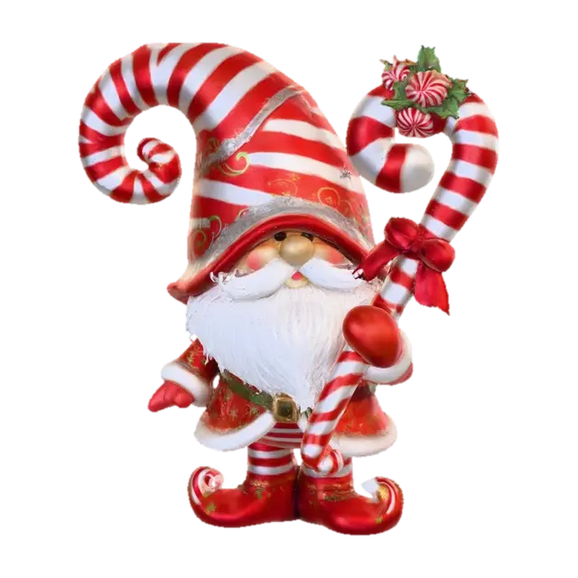 Candy Cane Gnome, #Christmas2025# - Candycane 3D model, vytvořený pomocí AI