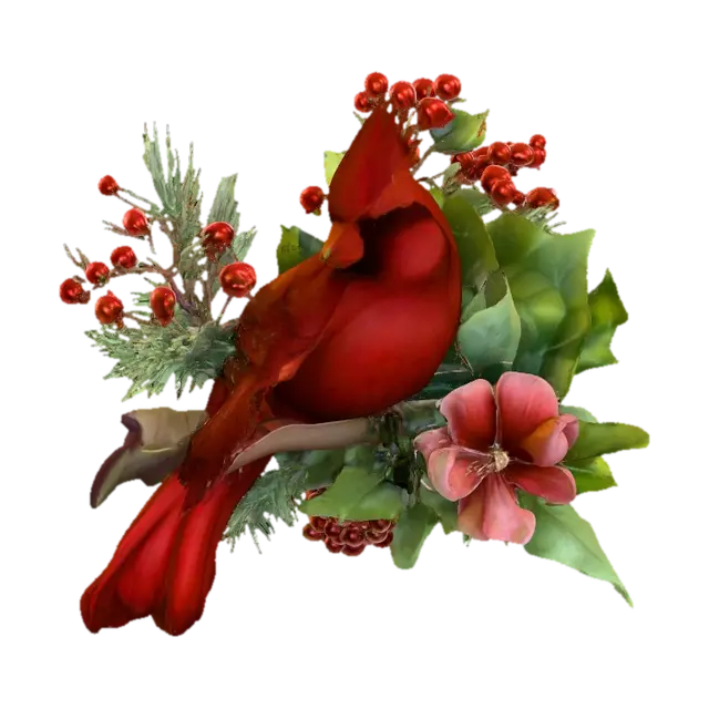 Cardinal Symphony 3D model, vytvořený pomocí AI