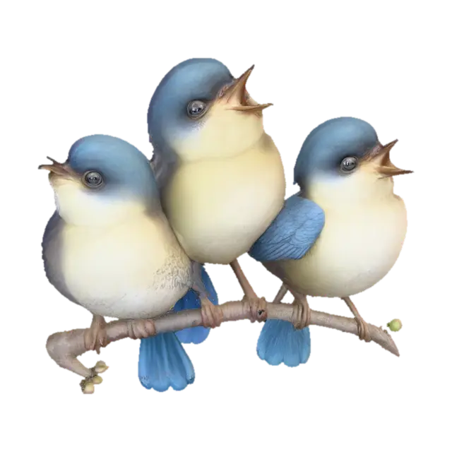 Singing Trio 3D model, vytvořený pomocí AI