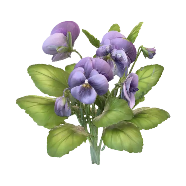 Vibrant Violets 3D model, vytvořený pomocí AI