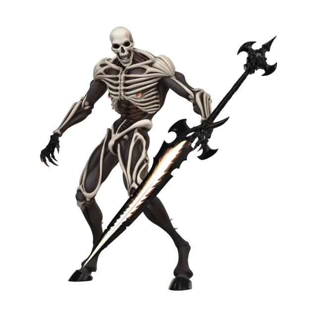 Emberbone Warlord 3D model, vytvořený pomocí AI