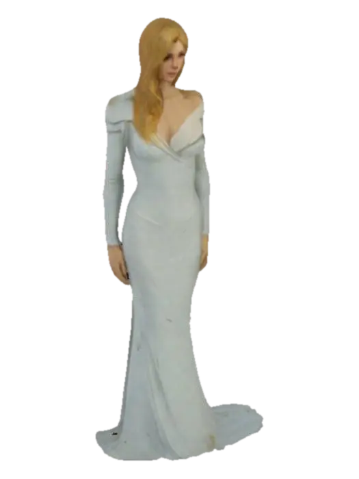 Elsa Gala 3D model, vytvořený pomocí AI