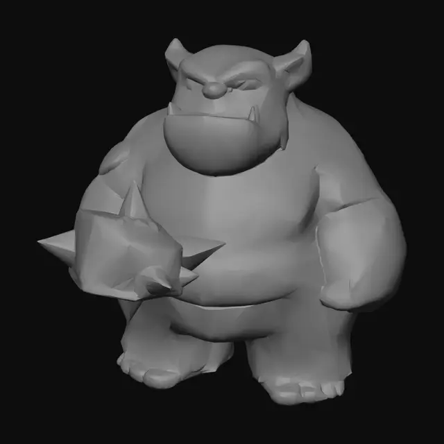 3D model for Orc Lumberjack