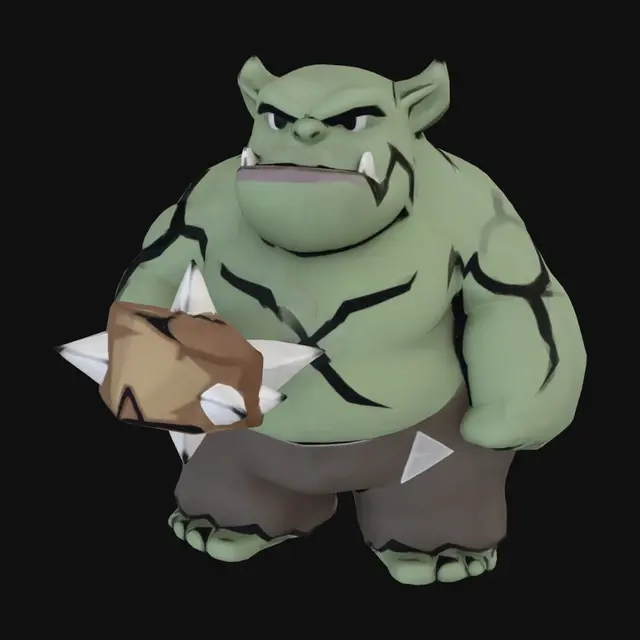 3D model for Orc Lumberjack