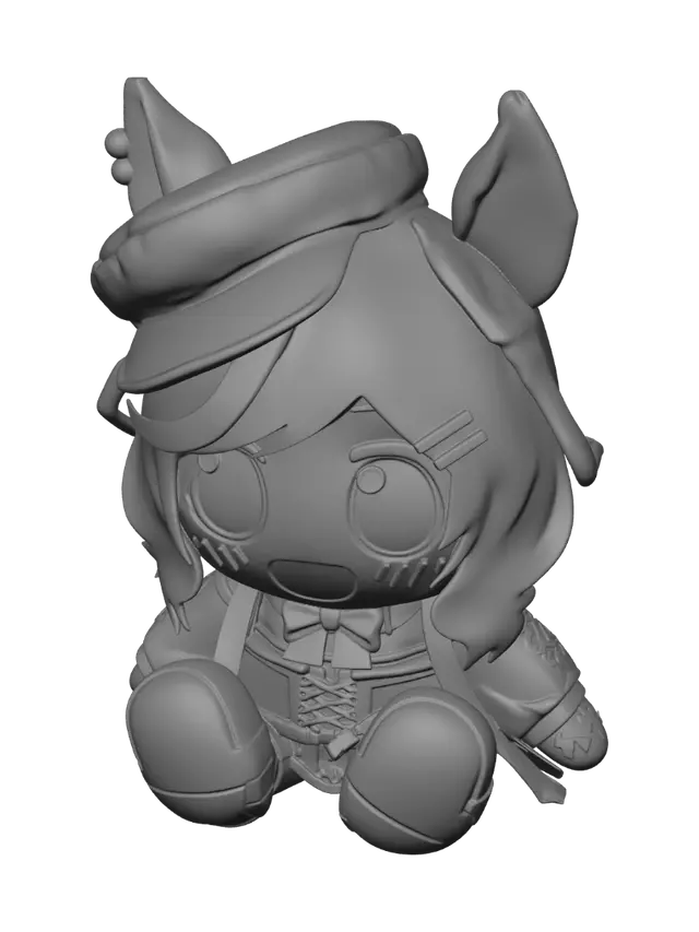3D model for Purple Captain Pony Plush