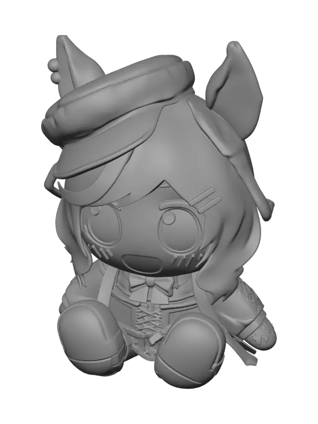 3D model for Purple Captain Pony Plush