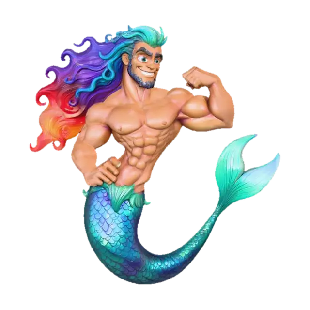 3D model for Pride Merman Power, #Halloween2025#