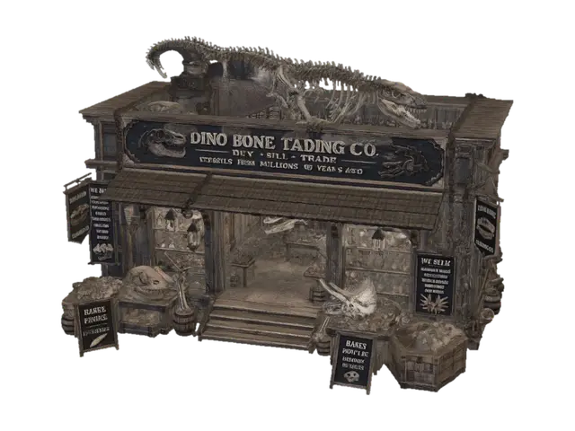 Modello 3D Dino Bone Trading Co. - Titled, generato dall’IA