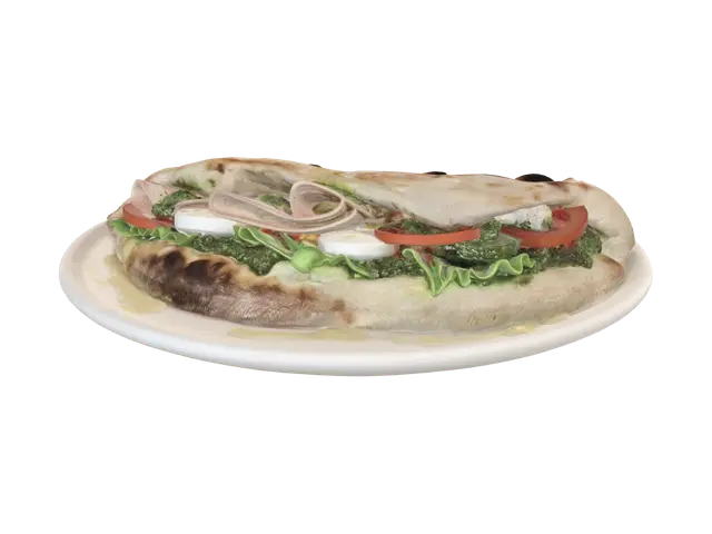 3D model for Pesto Chicken Mozzarella Panini
