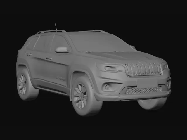 3D model for Snowbound Trailhawk in a Winter Forest
