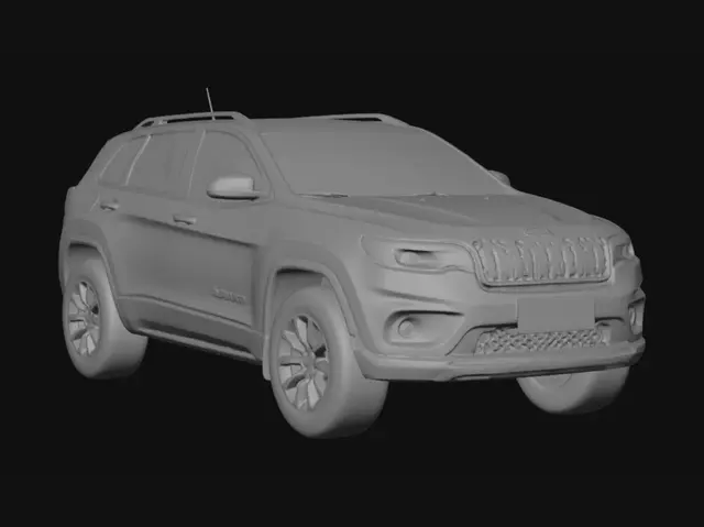 3D model for Snowbound Trailhawk in a Winter Forest