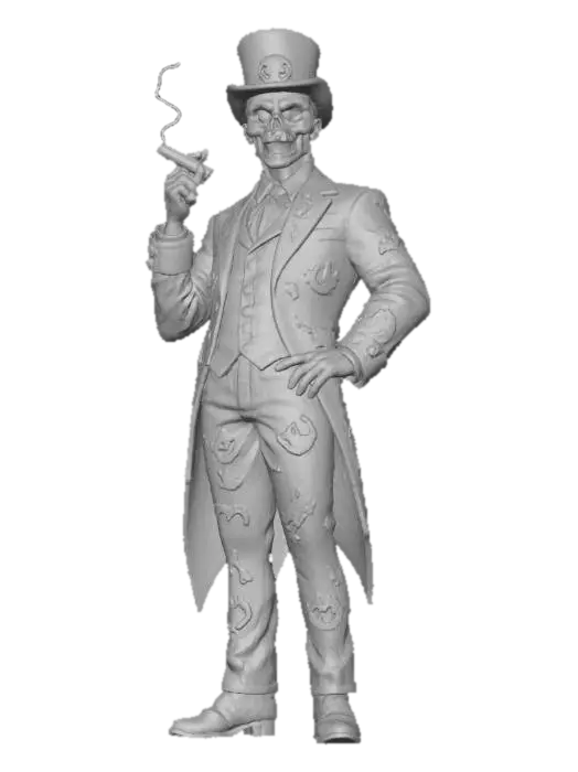 3D model for #Halloween2025#, Baron Samedi