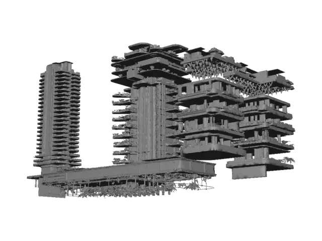 3D model for Torre Digital à Beira-Mar
