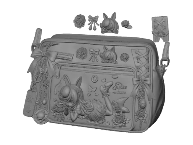 3D model for Rice Shower Bag Design