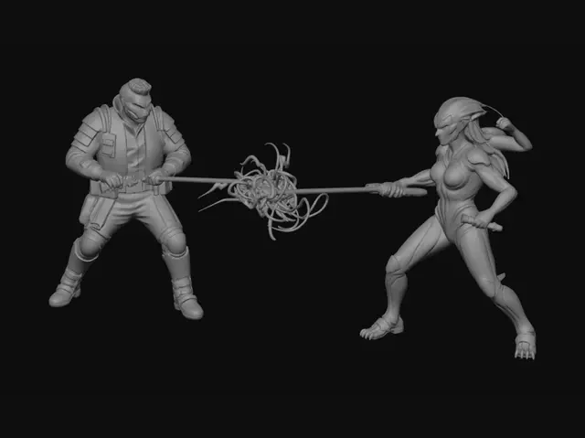 3D model for Neon Saber Duel