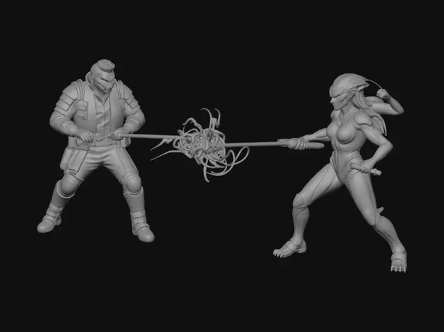 3D model for Neon Saber Duel