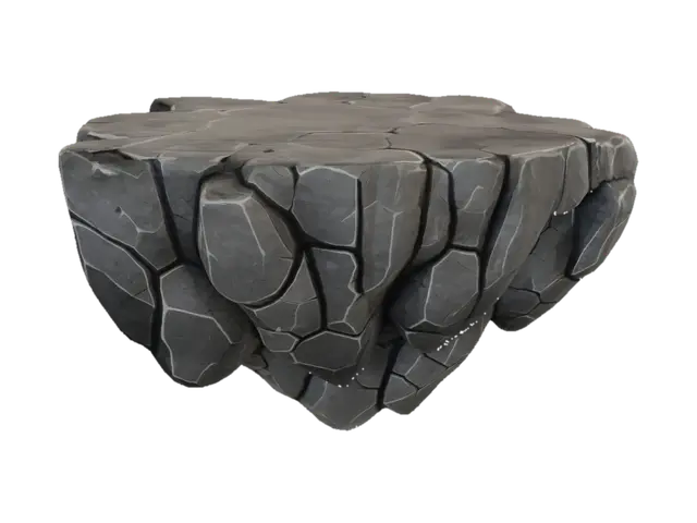 Floating Cracked Stone Platform - Desolate 3D model, vytvořený pomocí AI