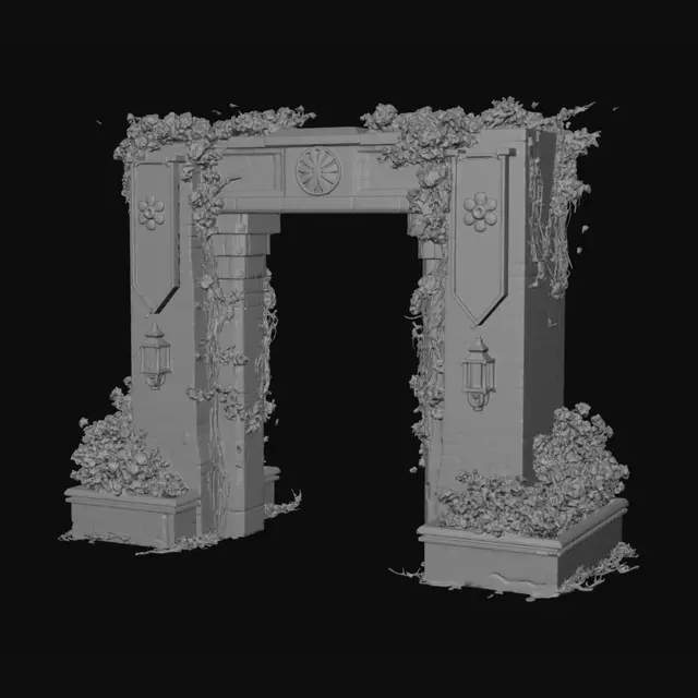 3D model for Pink Blossom Archway