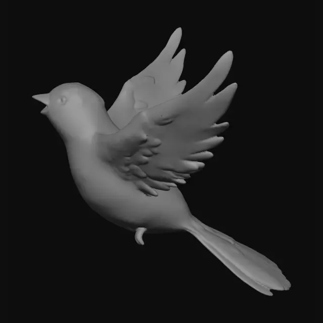 3D model for Singing Yellow Bird