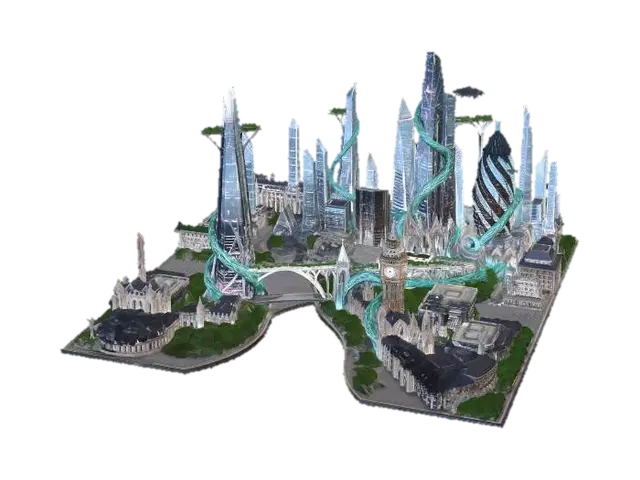 Spiral London - Tourist 3D model, vytvořený pomocí AI