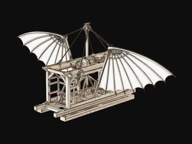 3D model for Mechanical Winged Glider