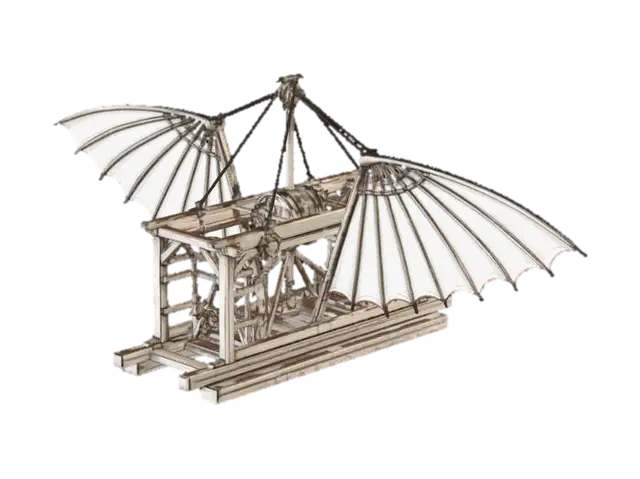 3D model for Mechanical Winged Glider