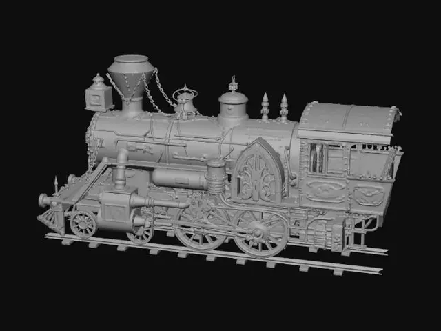 3D model for Steampunk Iron Locomotive