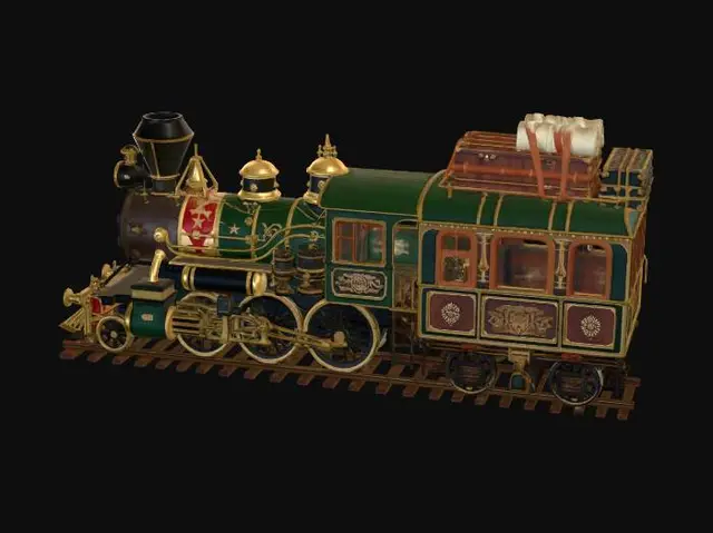 3D model for Ornate Steam Locomotive