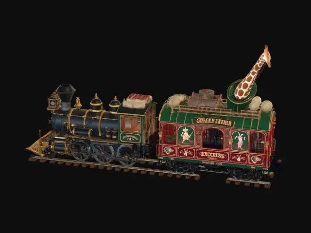 3D model for Circus Giraffe Steam Train