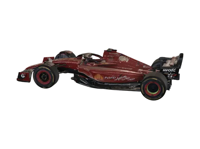 F1 - Sportscar 3D model, vytvořený pomocí AI