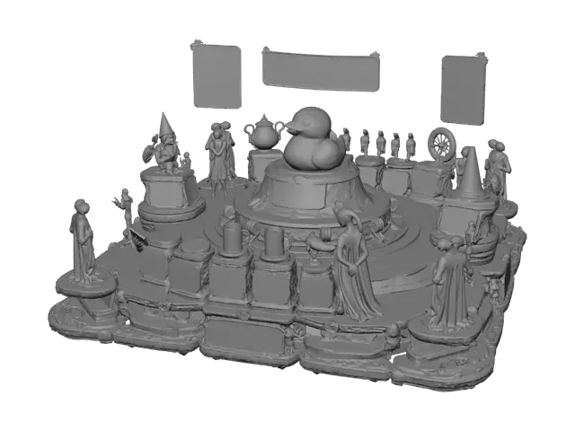 3D model for Temple of the Primitive Human Ritual Objects