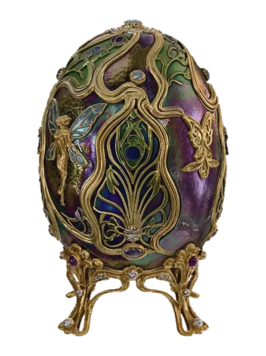 Opalescent Faerie Egg - Delicate 3D model, vytvořený pomocí AI