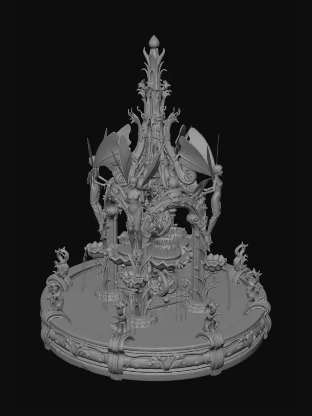 3D model for Ethereal Cascades
