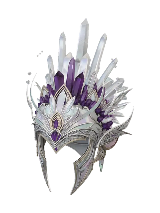 Crown of Crystal Spires - Spire 3D model, vytvořený pomocí AI