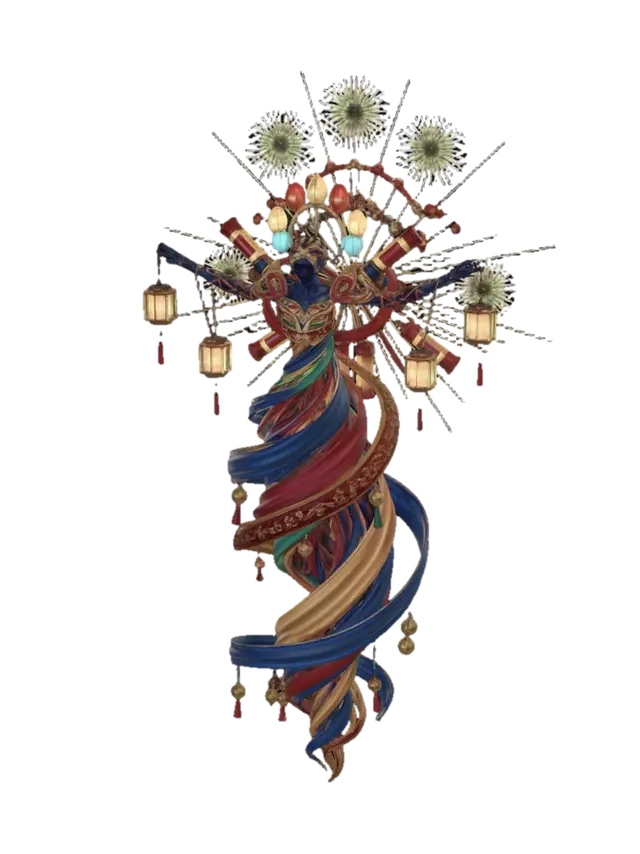 Modèle 3D Spiral of Lantern Fireworks - Firework, généré par IA