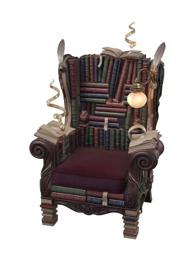 3D model for Throne of Books