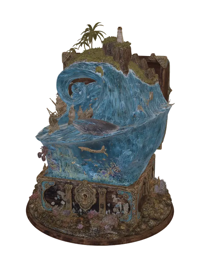 3D model for Tidebound Tome