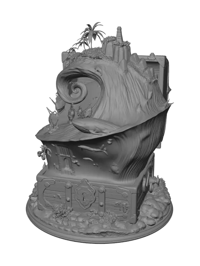 3D model for Tidebound Tome