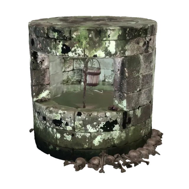 Well of the Forsaken 3D model, vytvořený pomocí AI