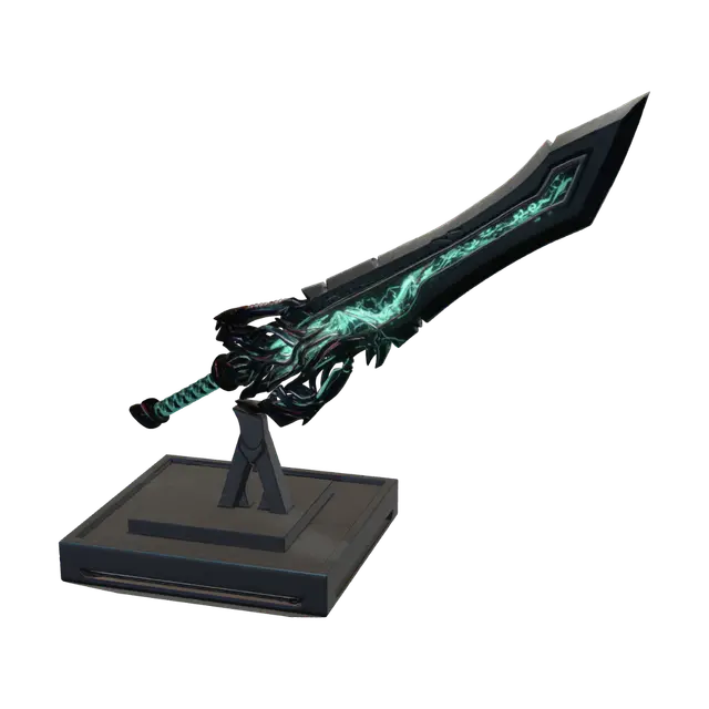 Neon Lattice Saber 3D model, vytvořený pomocí AI