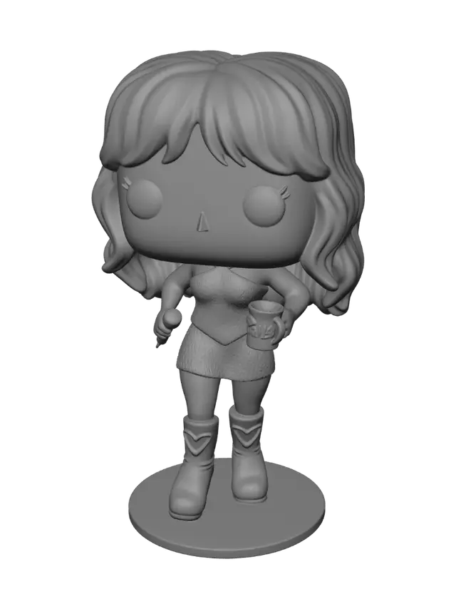 3D model for Glam Pop Star in Pink Sequins