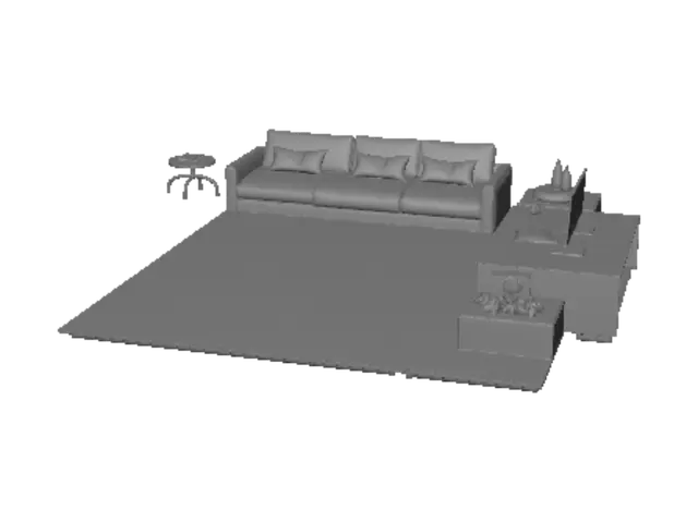 3D model for L型可以放在貨車副駕腳邊的雙層架