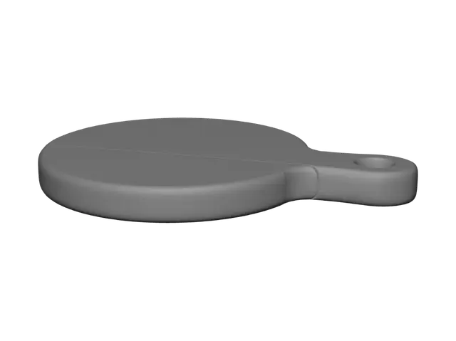 3D model for Round Wooden Cutting Board