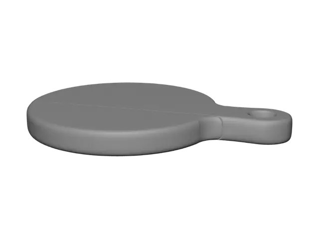 3D model for Round Wooden Cutting Board