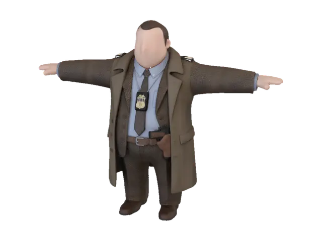 Modello 3D FBI - Agents, generato dall’IA